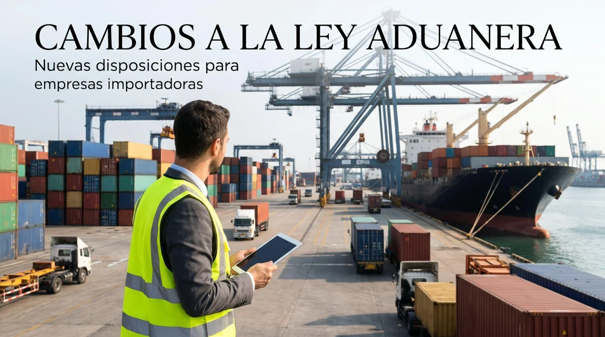 Ilustración de operaciones portuarias y cambios a la Ley Aduanera, proporcionada en el boletín de HISAD.